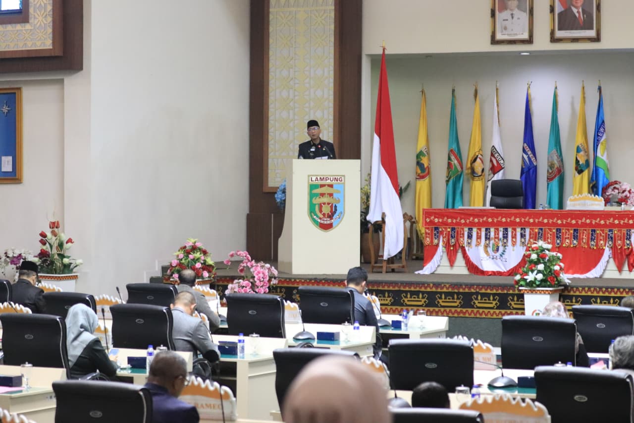 Gubernur Lampung Sampaikan Jawaban atas Pemandangan Umum Fraksi DPRD Terkait Perubahan APBD 2025
